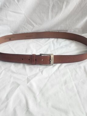 Trafalgar Mens Leather Belt Size 40 Brown Alfonso Italian Leather Casual